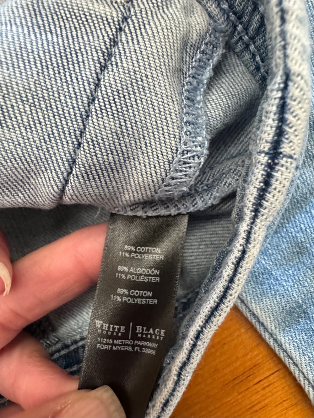 White House Black Market Light Wash Jean Jacket - Picture 9 of 12